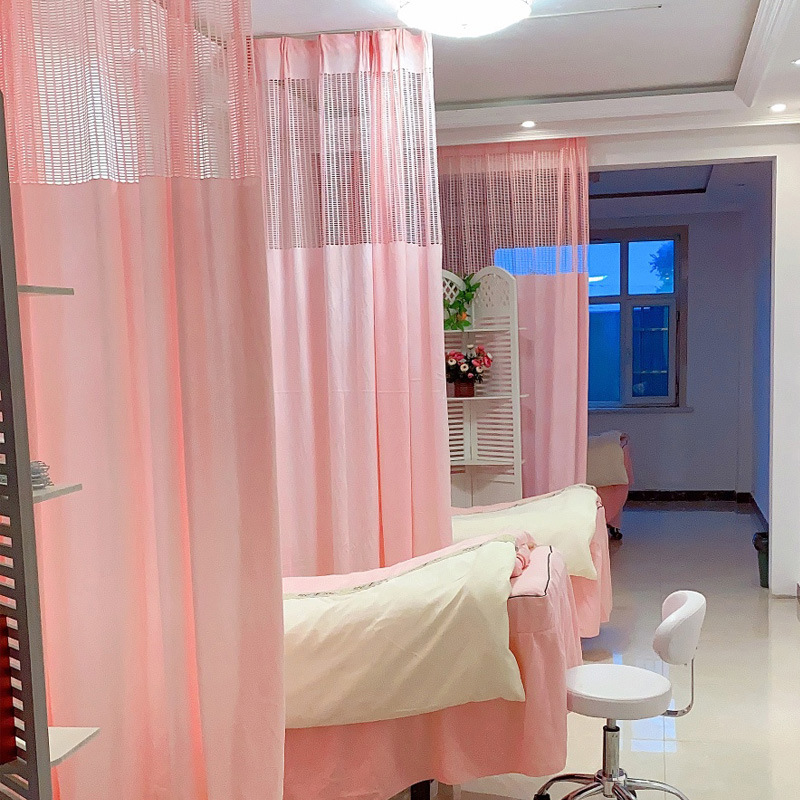 Beauty Salon Partition Curtain Clinic Curtain Medical Curtain Isolation Curtain Shade Hospital Curtain Medical Bed Curtain Cloth