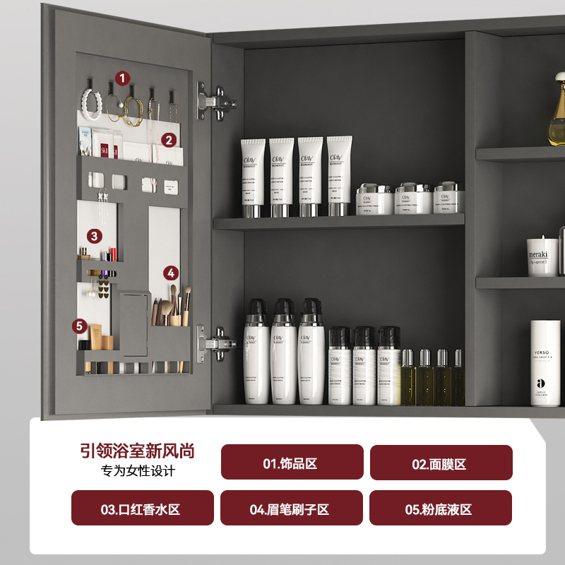 Honeycomb Aluminum Bathroom Cabinet Combination Bathroom Wash Basin Integrated Ceramic Basin Balcony Washbasin Washstand Small Apartment