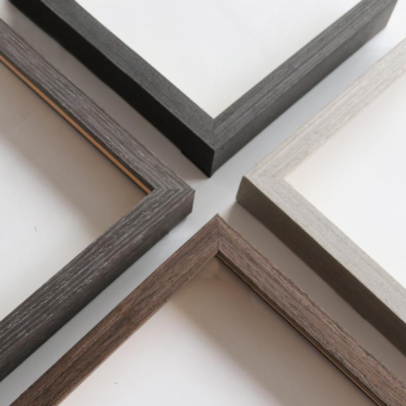 Solid Wood Picture Frame Line Pine Border Line Covered with Skin Wooden Line Oil Painting Frame Line Border Mounted Line