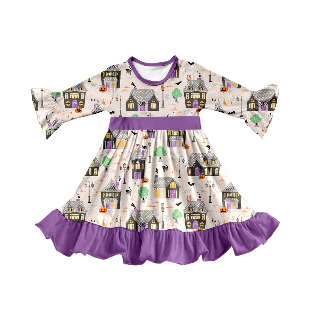 Boutique Foreign Trade Children's Clothing Printed Children's Cute Creative Customized Winter Nightgown