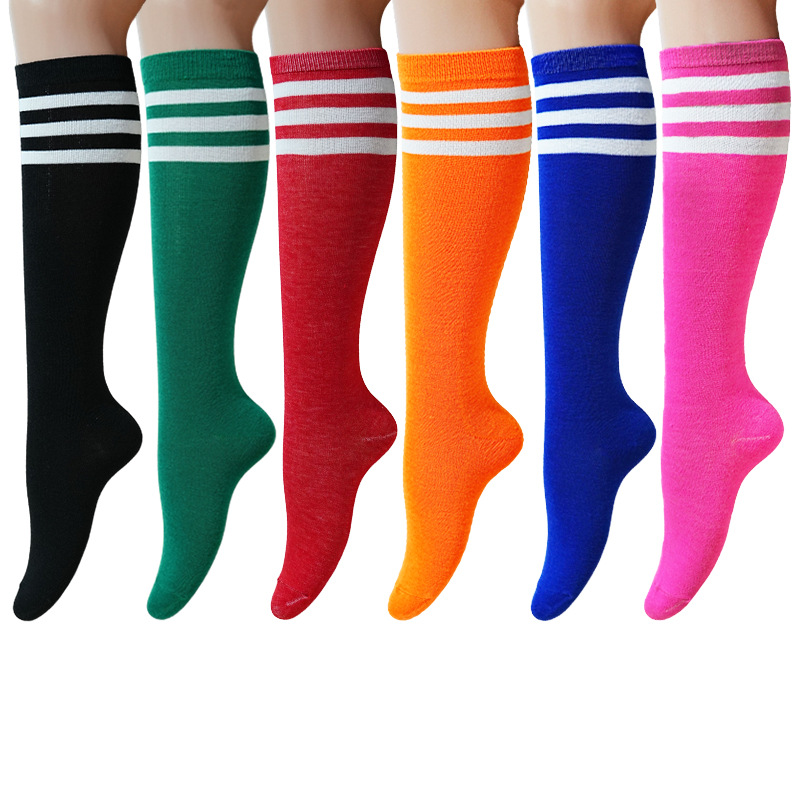 Cross-Border Export Women's Knee-High Calf Socks Women's Socks Stripesd Party Performance Socks Calf Socks Sports Jk Preppy Style