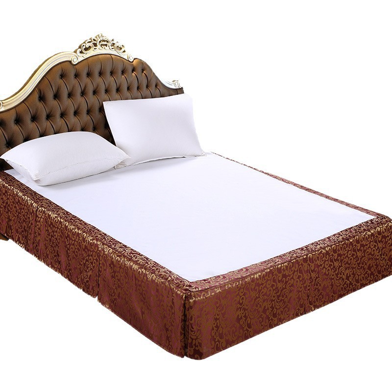 Hotel Bedding Modern Simple Single-Piece Bed Skirt Hotel White Bedspread Bed Cover Simmons Fitted Sheet Bed Group