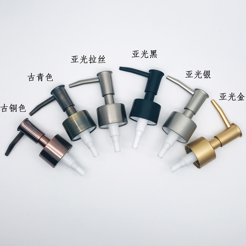 Ceramic lotion bottle hand sanitizer Press pump head bathroom shower gel shampoo sub-bottling pump head plastic plating nozzle