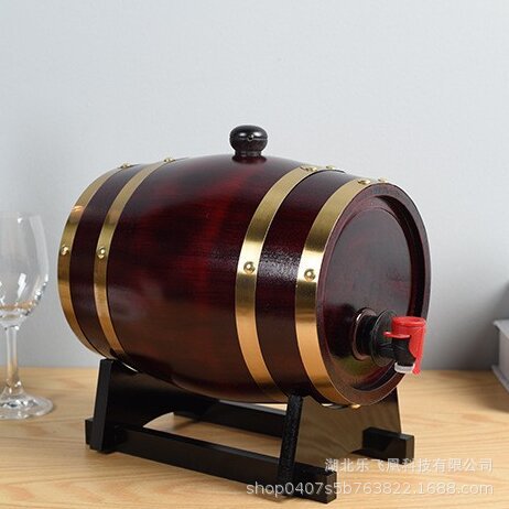 Wooden Wine Barrel White Wine Wine Wine Barrel Pine Wine Barrel Household Decorative Beer Barrel Storage Barrel