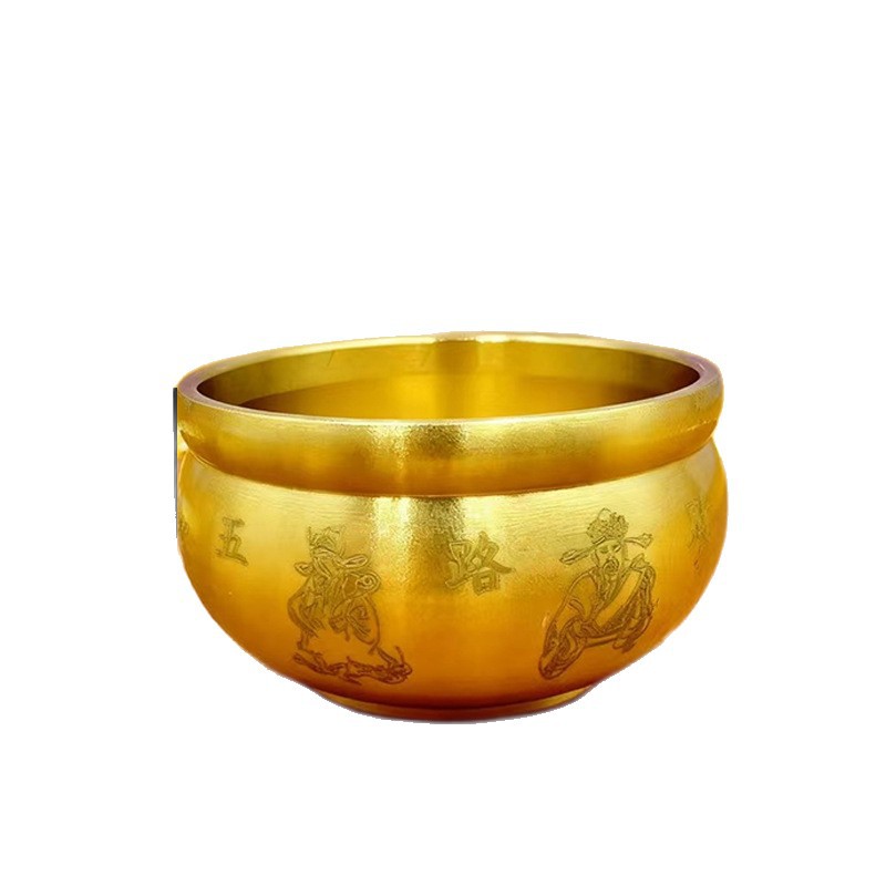 Brass Crafts, a Bucket of Gold Ornaments, Small Ingots, Cornucopia, Baifu Tank, Office Entrance, Wealth-Attracting Living Room Decoration