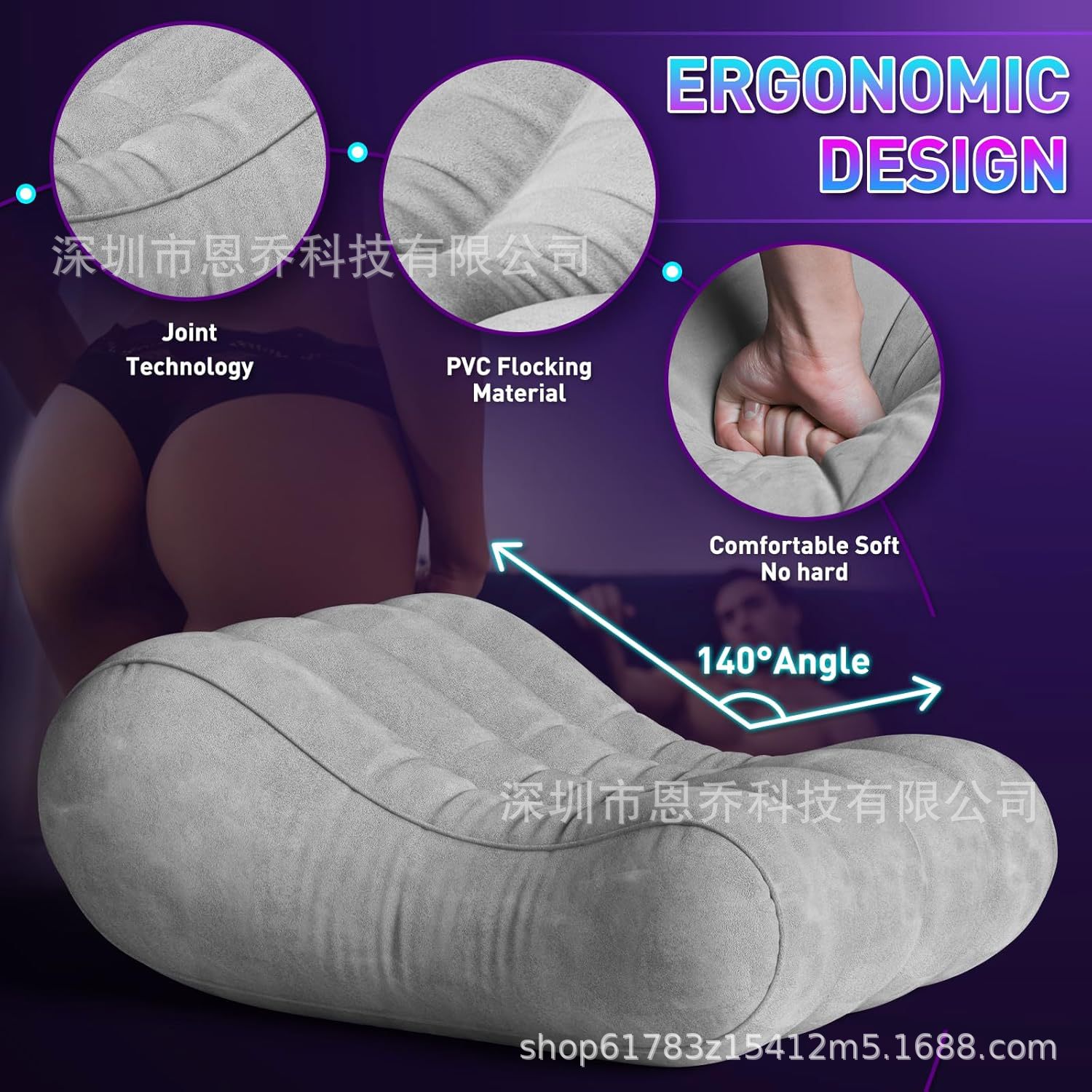 Sex Toys for Couple Sex Pillow Bedroom Sex Furniture Inflatable Lounge Sex Chair Sex Wedge Sex Sofa