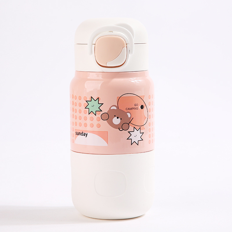 Factory Direct Supply of Children's Cup Sleeves for School Girls, Straw Cup Sleeves, Insulated Cup Silicone Children's Straw Cup Sleeves