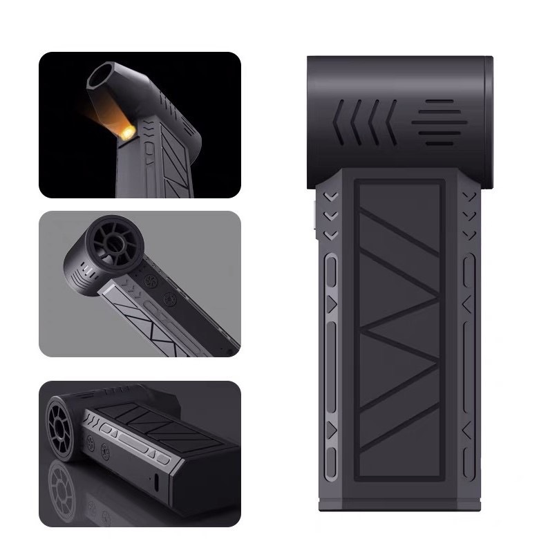 Cross-Border Violent Fan-Style Popular Internet Celebrity Hair Dryer, Turbine High-Speed Handheld Ducted Powerful Hair Dryer for Outdoor Use