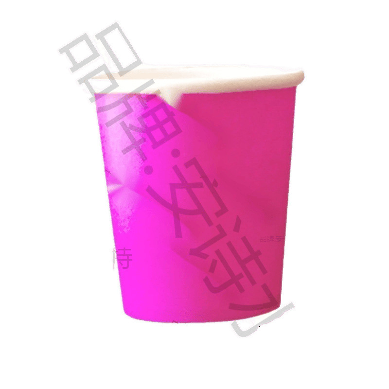 4oz 100ml Thickeneded Handmade Disposable Colorfulful Small Paper Cup Tasting Cup with Lid and Spoon