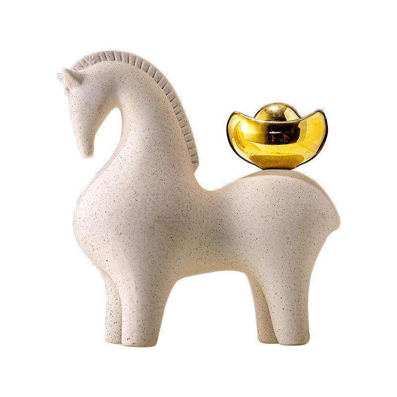 Now Rich Lucking Decoration New Chinese Living Room Entrance Wine Cabinet Office Desktop High-end Decoration Opening Gift