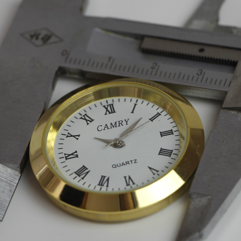 Watch Head 37 (35) Round Case Gall Crystal Crafts Car Embedded Pointer Type Clock Dial Arab