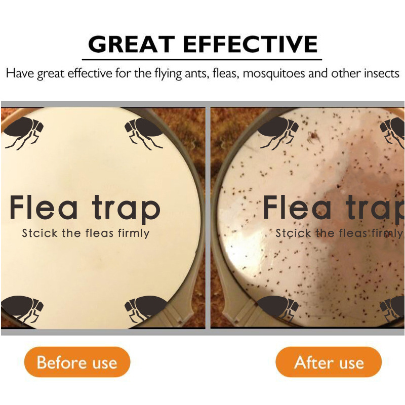 round-shaped flea trap household sticky paper flea trap lamp flea trap lamp