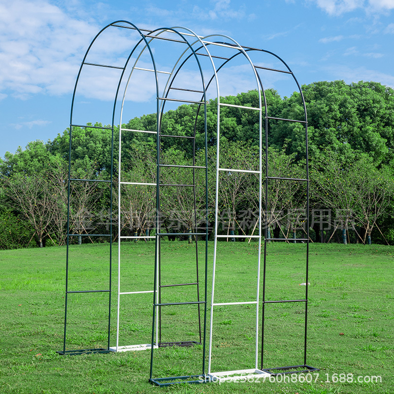 Темно-зеленая виноградная решетка из железа, арка для роз, цветочная решетка, опора для вьющихся растений, основание для цветков, для улицы