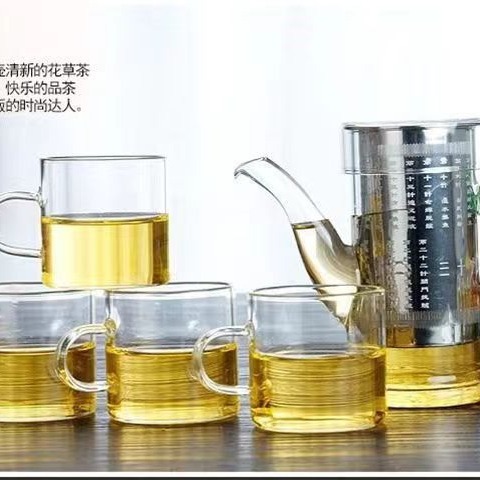 Cross-Border Amazon Glass Dragon Teapot Stainless Steel Filter Liner Black Tea Double-Ear Teapot Green Tea Making