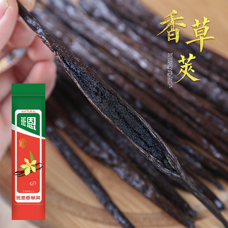 Bann motor Gargas vanilla pod 13-19cm single Tahitian vanilla bean Horse Island Vanilla Stick for baking