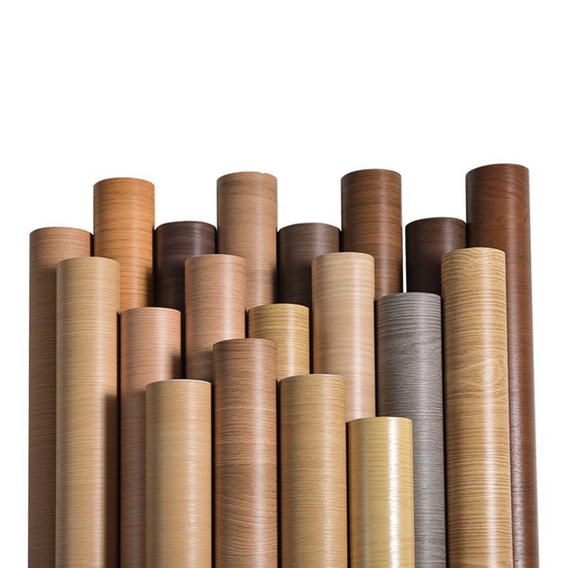 Wood Grain Self-Adhesive Desktop Stickers Waterproof and Oil-Proof Self-Adhesive Dining Table Thickeneded Table Film Renovation Desk Stickers Desk