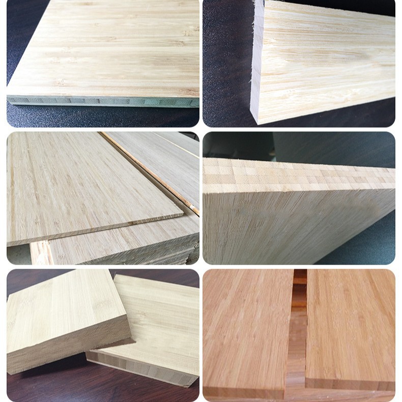 Customized Solid Wood Bamboo Board Material Flat-Pressed Bamboo Board Furniture Board Bamboo Products Cutting Board Carving Multi-Layer Board Desktop Board