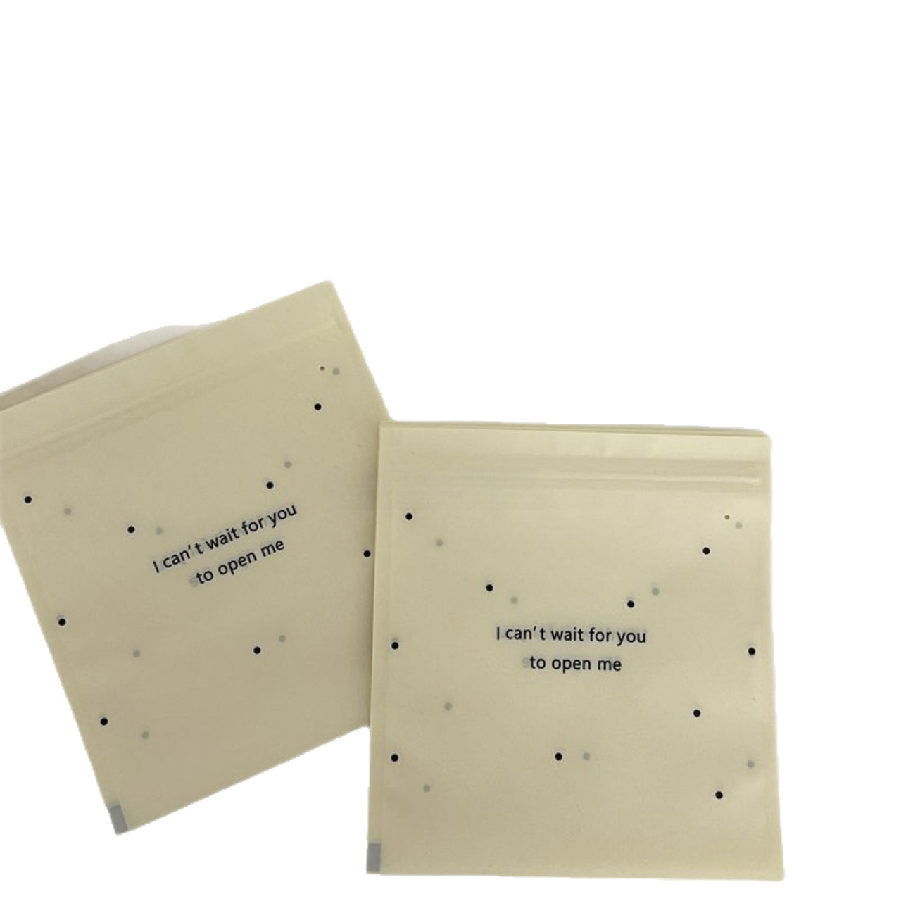 Ins-Style High-Appearance Cream Polka Dot Self-Sealing Bag, Thickened Eco-Friendly Food Sealing Bag, Underwear and Socks Packaging Bag