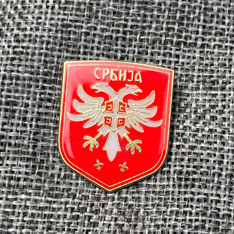 Fan Souvenir European Cup France England Metal Badge Small Gift Brooch Team Badge Football Peripheral Products