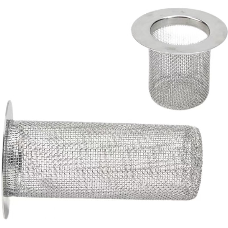 Stainless Steel Floor Drain Mesh Basin Drain Filter Bathroom Stainless Steel Sewer Anti-Blocking Filter