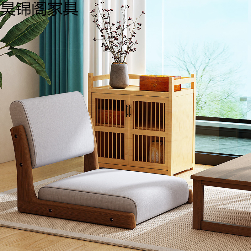 Bed Chair Tatami Seat Japanese-Style Solid Wood Bay Window Bed Room Chair Without Legs Chair Backrest Stool