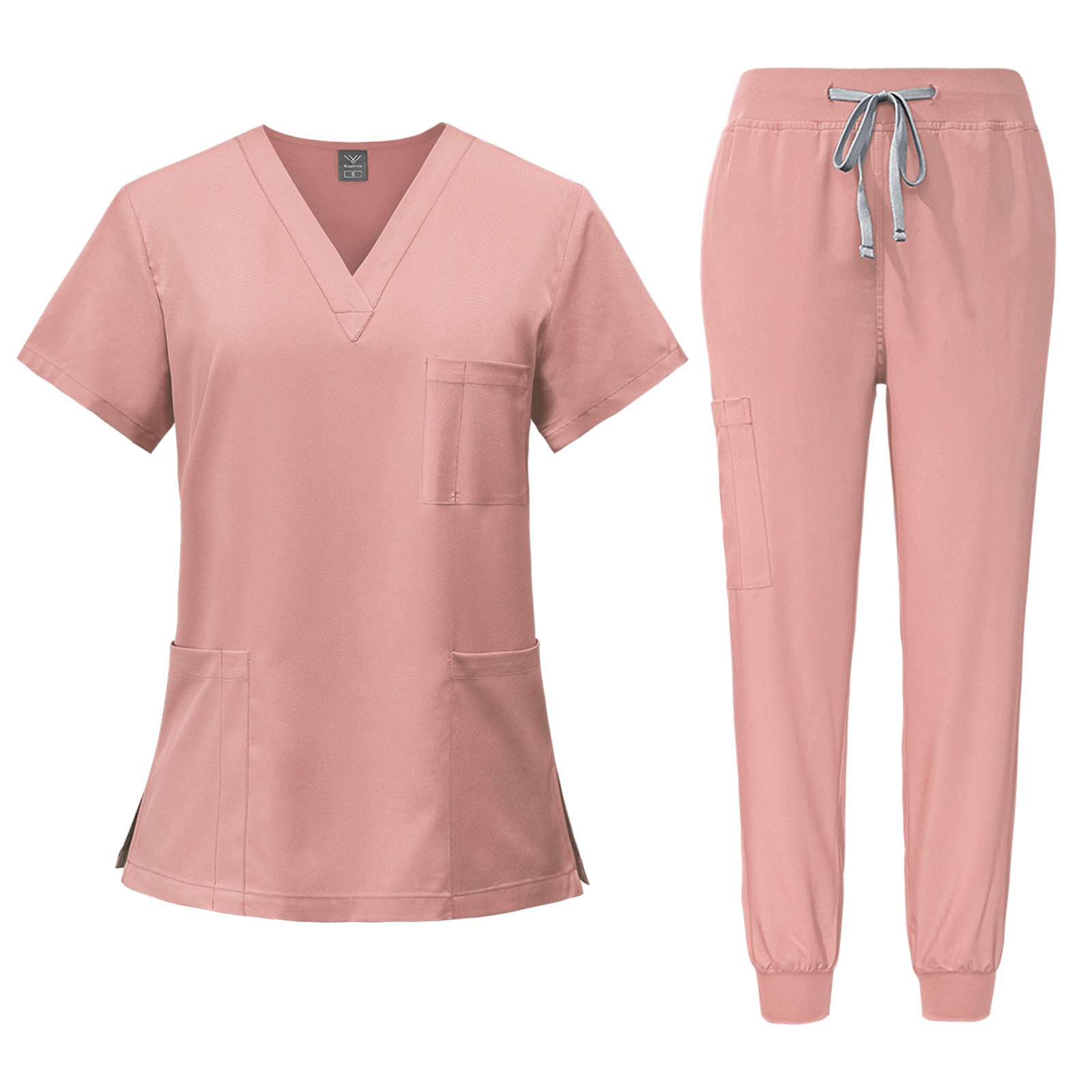 [Same Day Will Be Sent All Colors and Sized] Hand Wash Clothes for Men and Women, Quick-Drying Short-Sleeved Surgical Clothes, Nurse Pet Hospital Work Clothes