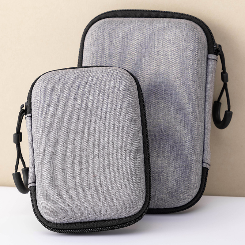 Round Eva Cosmetics Bag, Headphone Bag, Data Cable, USB Flash Drive Packaging Box, Digital Electronic Product Bag, Logo Printable