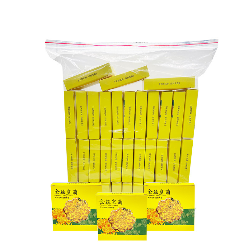 New Flower listed golden silk Emperor chrysanthemum single flower individually packaged a cup of one bag chrysanthemum tea big flower Super Golden Silk Emperor
