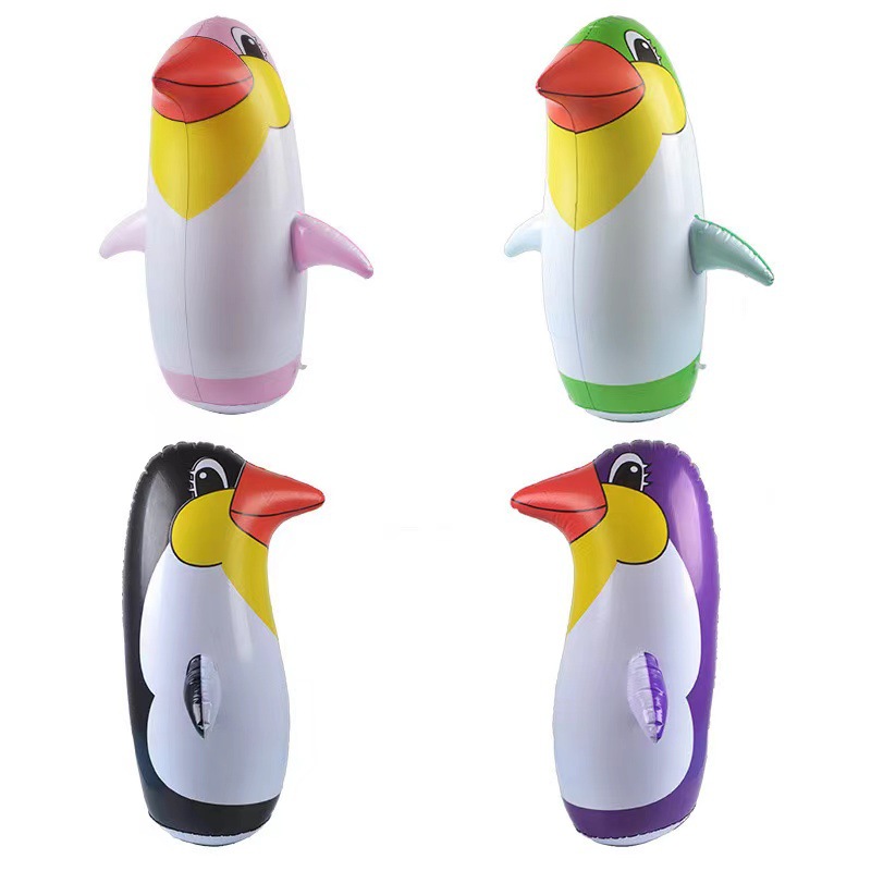 New Spot Small Thickeneded PVC Inflatable Penguin Inflatable Tumbler Animal Cartoon Boxing Toy Dinosaur