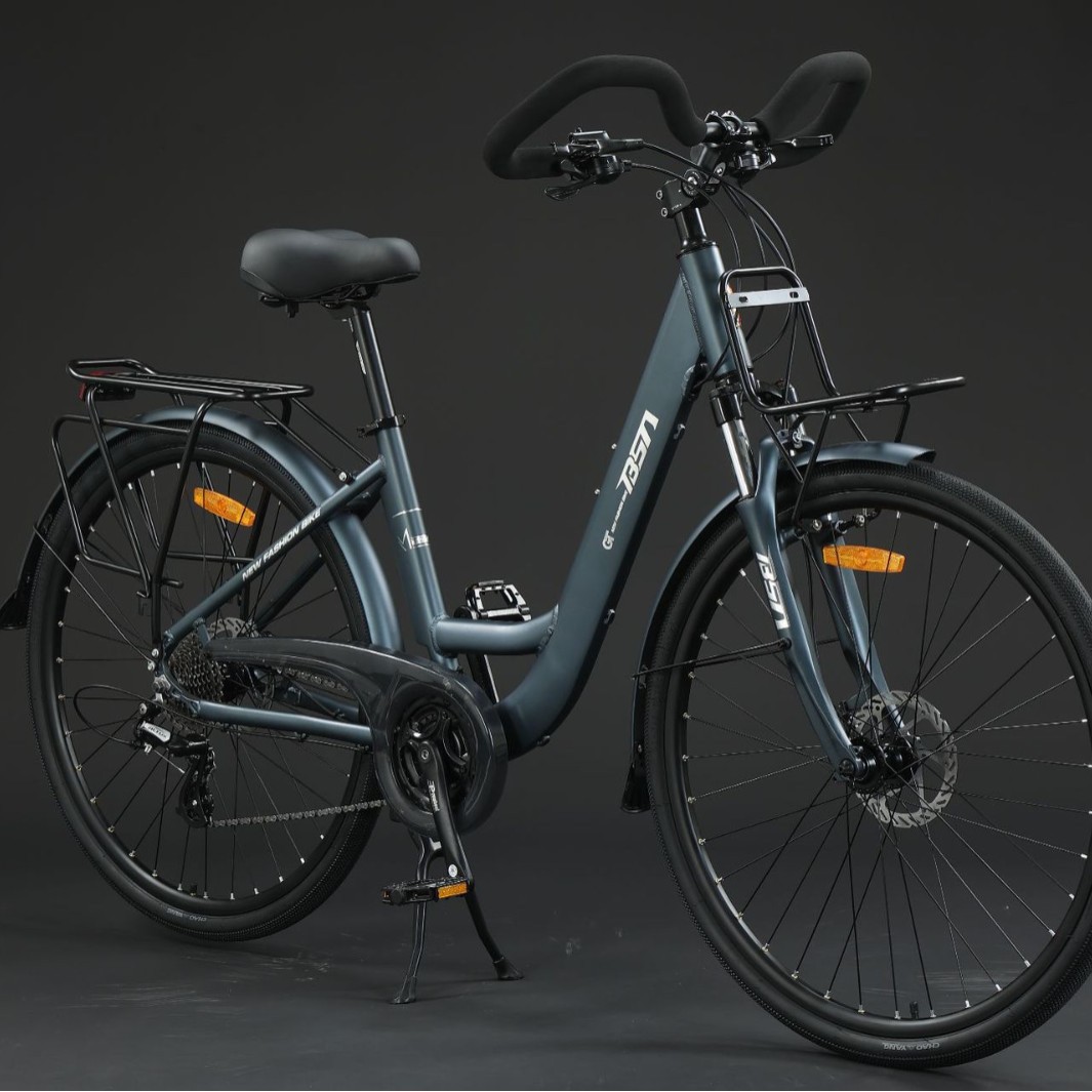 New Aluminum Alloy Long-Distance Travel Bicycle 700C Road Bike Butterfly Handlebar Leisure Road Bike for the Elderly