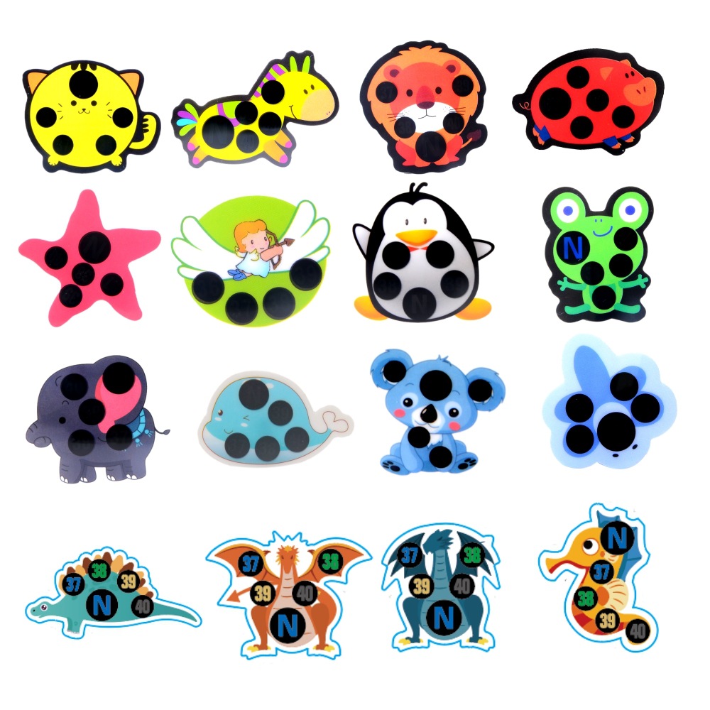 Spot forehead temperature paste cartoon pattern children's forehead thermal sensor paste liquid crystal forehead temperature paste to measure forehead temperature paste