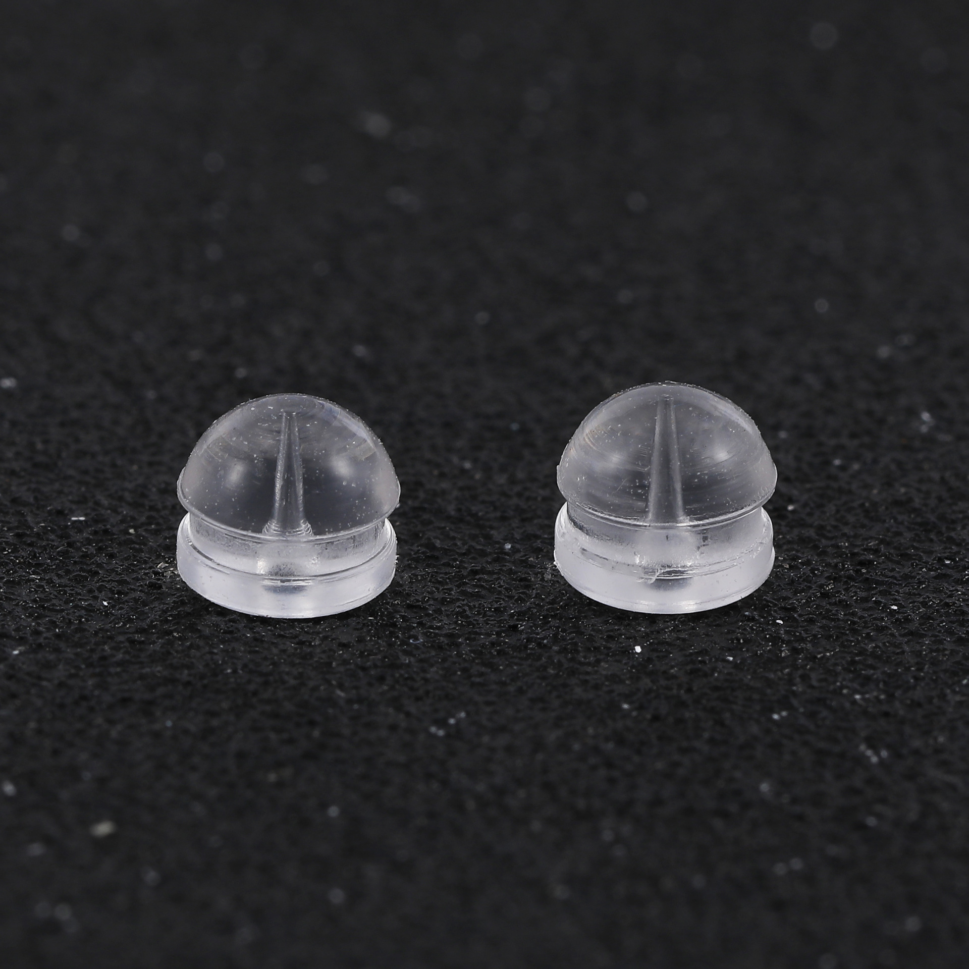 The rear plug of the fine needle ear plug is ultra-tight to prevent the anti-skid hamburger type transparent silicone ear plug, the ear stud plug, and the ear plug.