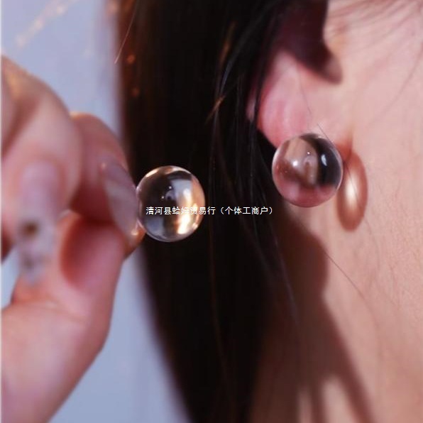 925 Sterling Silver Natural White Crystal Earrings Fresh and Simple Hypoallergenic Earrings White Transparent Gemstone Earrings for Women