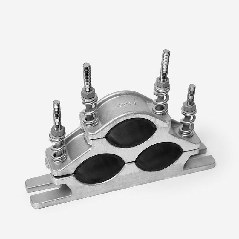 Cable Fixing Clip High Voltage Wholesale Aluminum Alloy Hoop Clamp Single Core Multi-Core Flexible Anti-Magnetic Wire Clip Damping