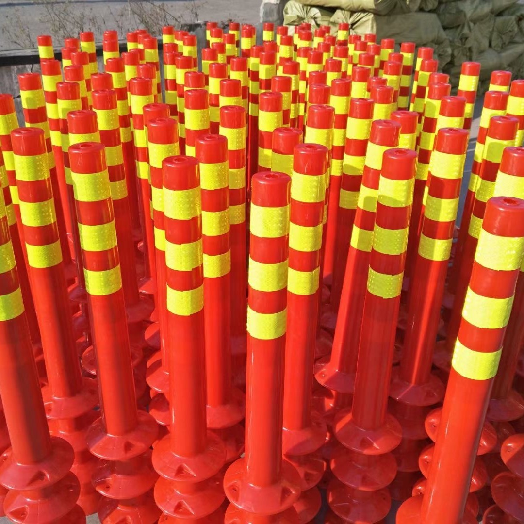 Traffic Facilities Pu Column Warning Isolation Column Highway Road Elastic Column Pe Road Pile Lane Separation Reflective Soft Anti-Collision
