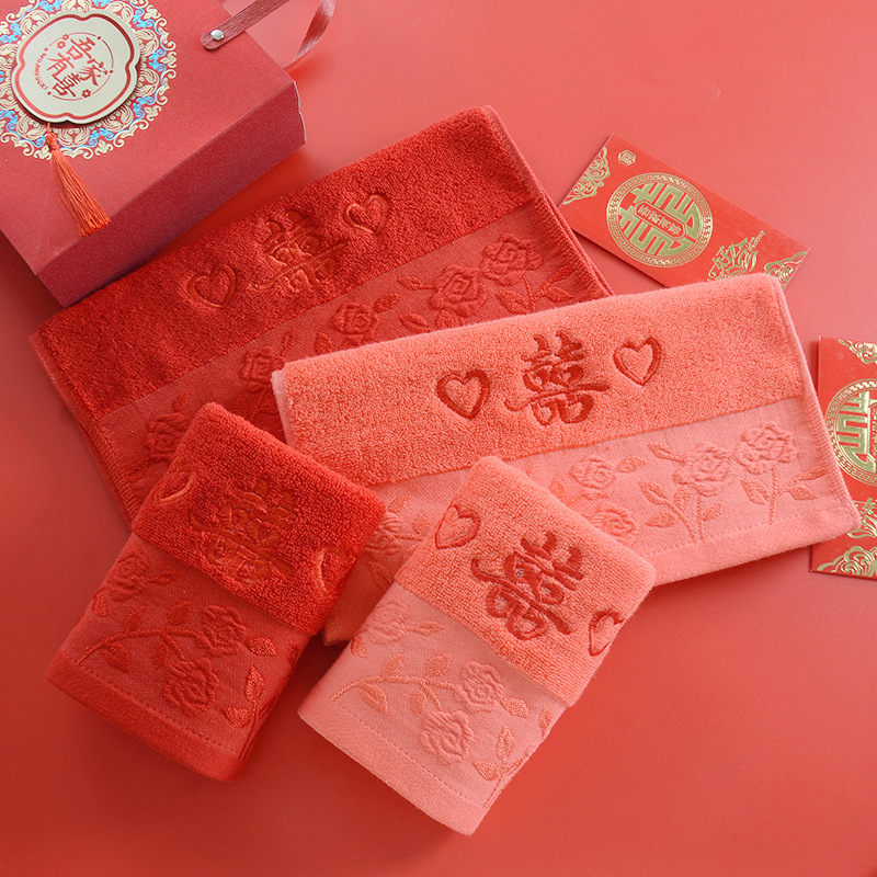 Свадебное полотенце прямое розовое вышитое полотенце красное полотенце розовое полотенце свадебный подарок ручное полотенце