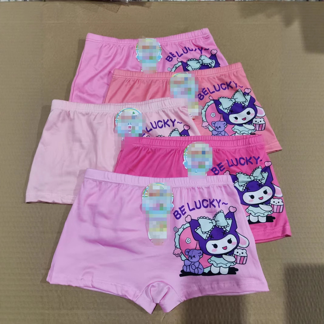 Cute cartoon children's underwear milk silk children's underwear boys boxers girls boxers factory direct sales