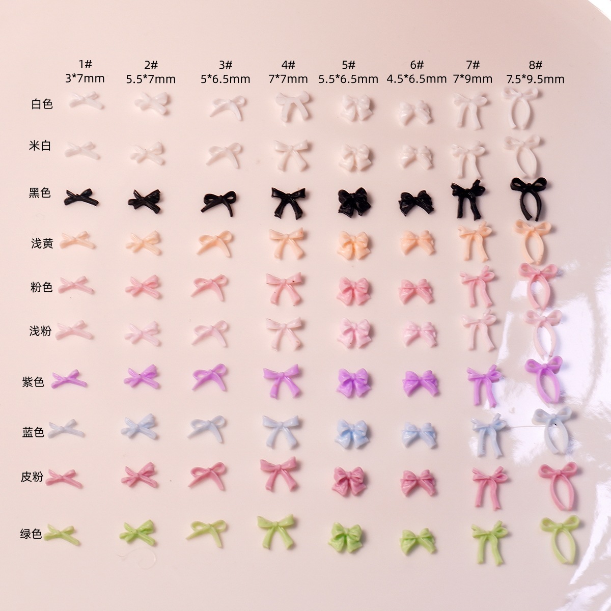Versatile Mini Bow Nail Art Accessories Resin Small Accessories Stereo Wearable Nail Accessories DIY Floating Bow Tie