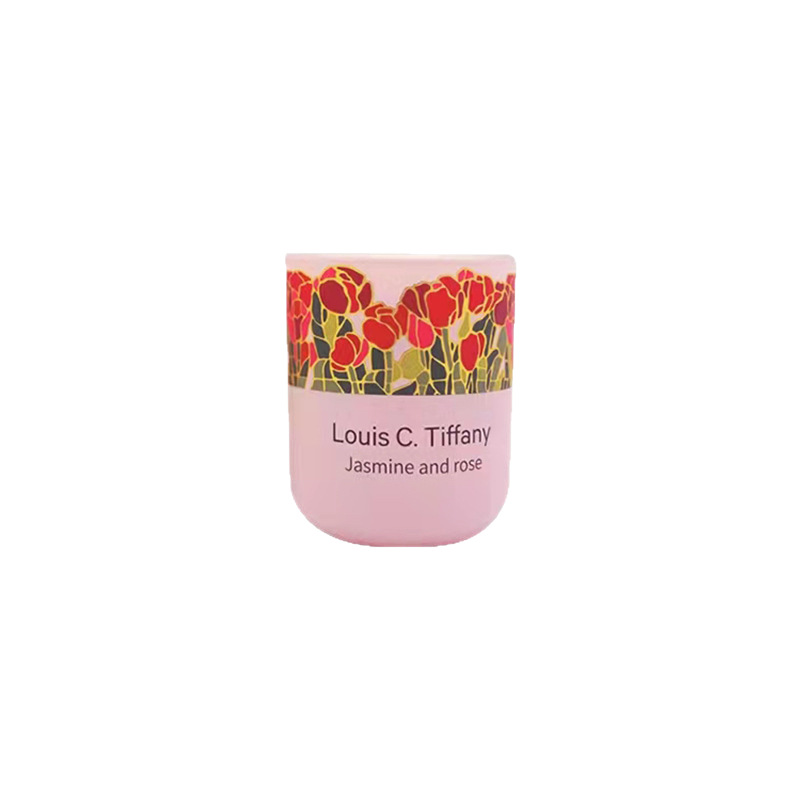 Aromatherapy candle cup water transfer printing factory glass cup water sticker low temperature burn-free painted watermark paper to map customization