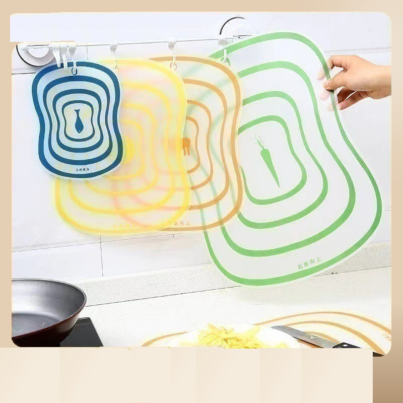 Transparent Plastic Japanese-style Cutting Board Household Antibacterial Anti-mildew Cutting Board Cutting Board Dormitory Cutting Fruit Plastic Cutting Board Cutting Board