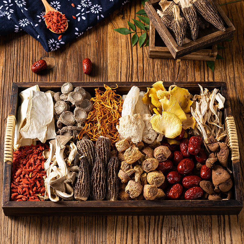 Yunnan Colorful Mushroom Soup Packs, Bamboo Fungus, Coconut Chicken Soup Packs, Soup Ingredients, Morel Mushrooms, Deer Antler Mushrooms, Stewed Chicken, Stewed Duck