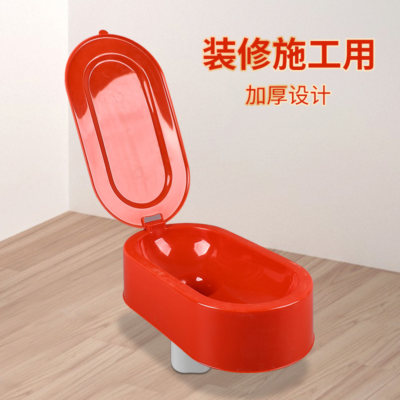 Factory Supply Disposable Squatting Pit Decoration Site Construction Temporary Squatting Toilet Printable Engraving