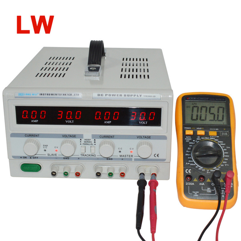 Longwei Tpr3020-2D Dual-Channel Dc Regulated Linear Power Supply 30V20A Electroplating Power Supply Voltage and Current Stabilized Power Supply