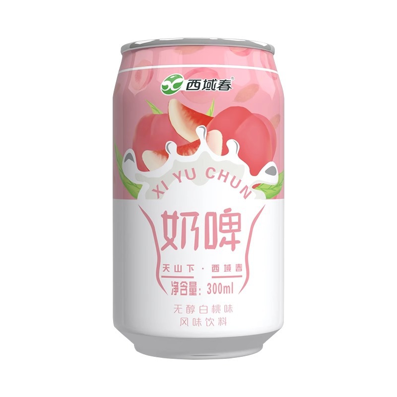 Xinjiang Milk Beer 300ml Canned Whole Box Beverage Summer Lactic Acid Bacteria Drink Non-Beer Is Overflowing