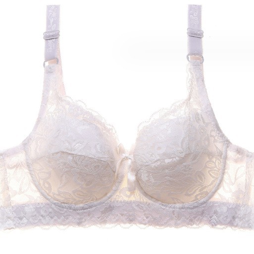 Thin Cotton Cup hot sale plus size breast-collecting adjustable bra lace gathered with steel ring sexy women's underwear batch