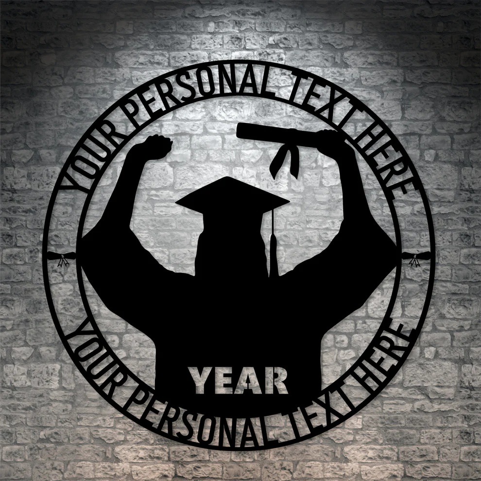 Graduation Season Wall Metal Signs Graduates Wall Decoration Gifts