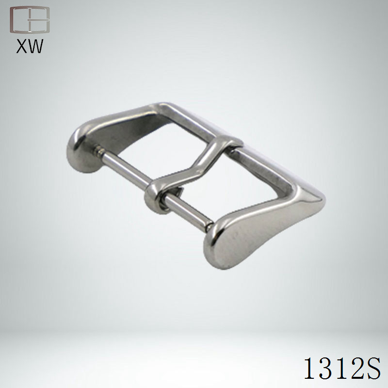 Wholesale Manufacturer 201/304 Stainless Steel Material 1.2 Thickness Polished Square Buckle Suitable for Silicone Watch Strap