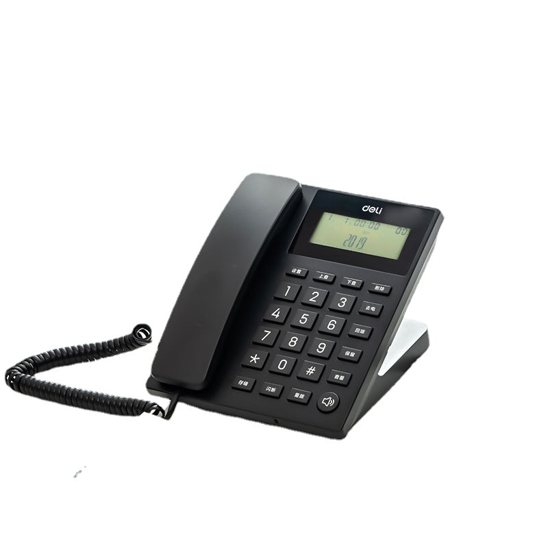 Deli 13560 Telephone Landline Fixed Telephone Office Home 45 ° Angled Home Office Telephone