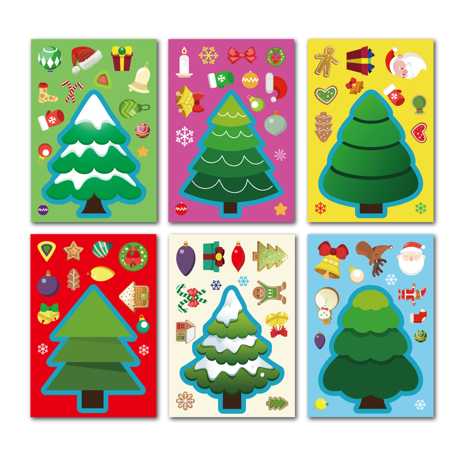 Customized Creative Stickers Sticker Book Stickers Postcards Cute Cartoon Animation Image Design