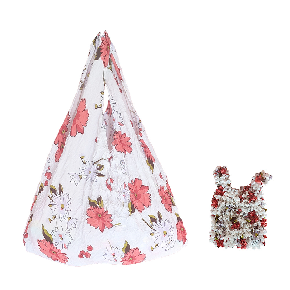 Cross-border New Inner Bag Hedgehog Bag Sanpu Bag Pineapple Bag Magic Telescopic Bubble Bag Shrinkable Pleated Portable Bag